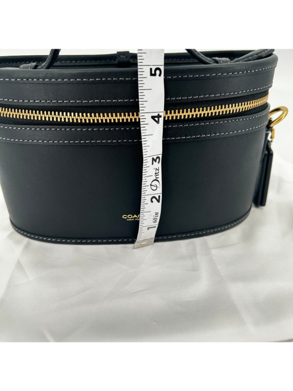 Coach The Trail Bag CBG93 Black Glovetanned Leather Crossbody Top Handle Zip - Picture 14 of 16